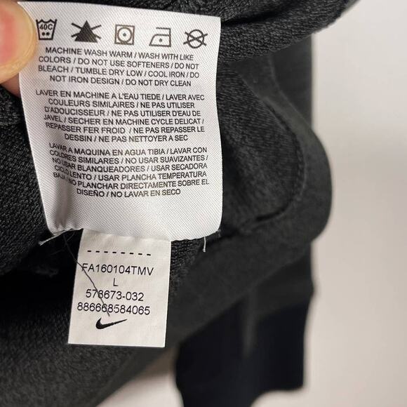 Nike Mens Large L Gray Black Golf 1/2 Zip Pullover Sweater Dri Fit Colorblock - Picture 9 of 9